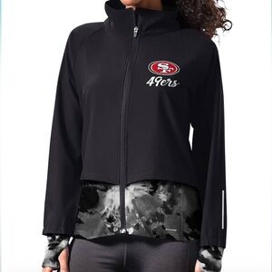 MSX by Michael Strahan Women's NFL Grace Raglan Full-Zip Running Jacket